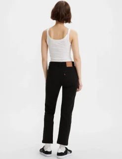 501 CROP BLACK SPROUT - Straight jeans