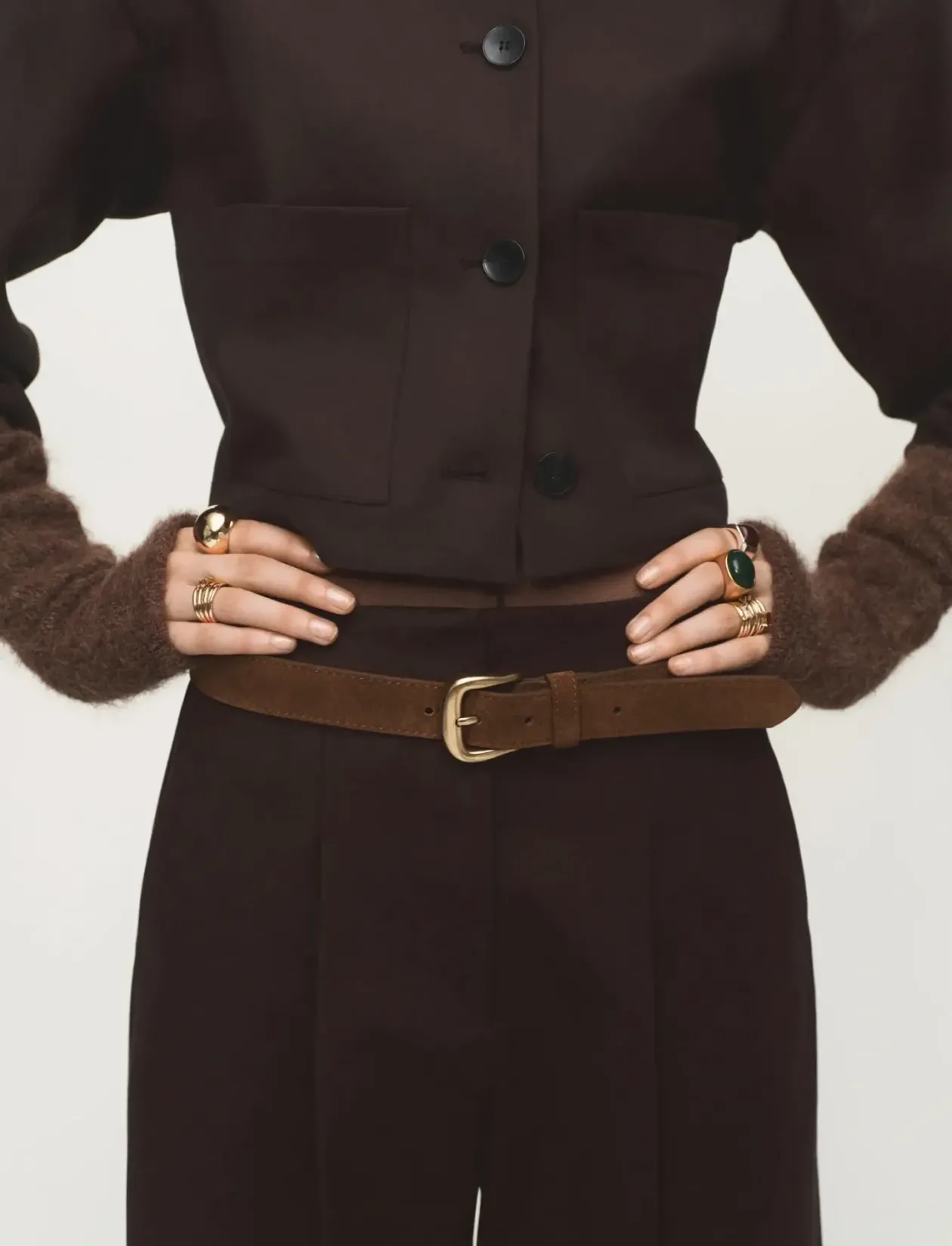 Cropped jacket with pockets - Lette jakker