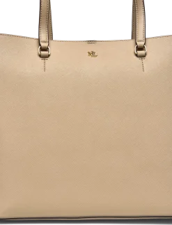 Crosshatch Leather Large Karly Tote - Tote Bags