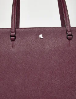 Crosshatch Leather Medium Karly Tote - Shoppere
