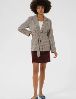 CUchecka Belt Blazer - Blazere med bælte