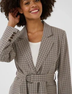 CUchecka Belt Blazer - Blazere med bælte