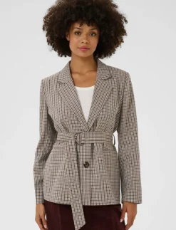 CUchecka Belt Blazer - Blazere med bælte