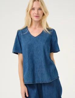 CUlivie Arpa SS Blouse - Kortærmede bluser