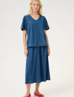 CUlivie Arpa SS Blouse - Kortærmede bluser