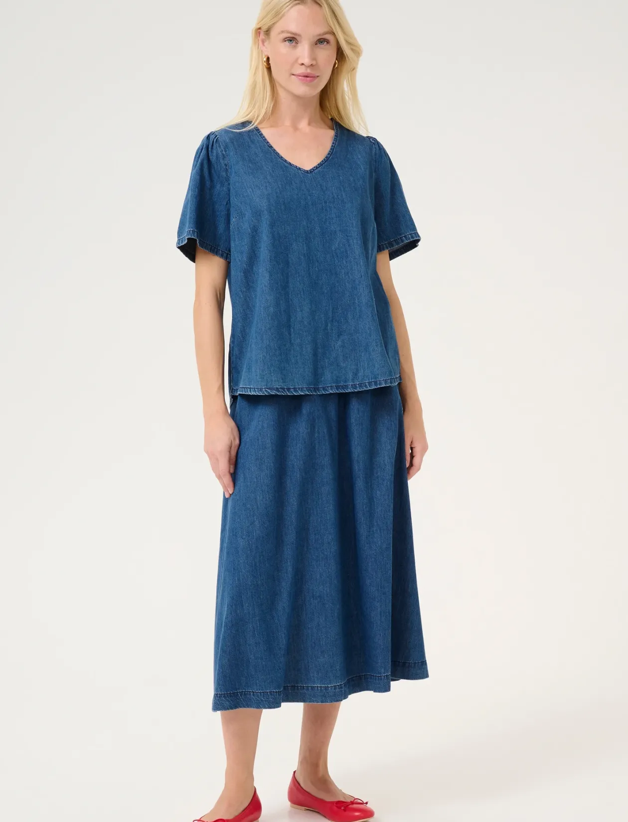 CUlivie Arpa SS Blouse - Kortærmede bluser