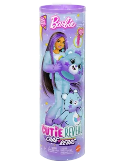 Cutie Reveal Care Bears Doll & Accessories, Series 2 Dream Bright Bear with 10 Surprises - Dukker