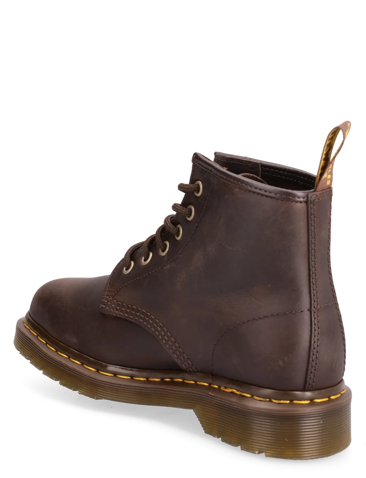 101 Dark Brown Crazy Horse - Flade ankelstøvler