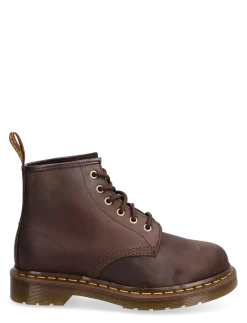 101 Dark Brown Crazy Horse - Flade ankelstøvler