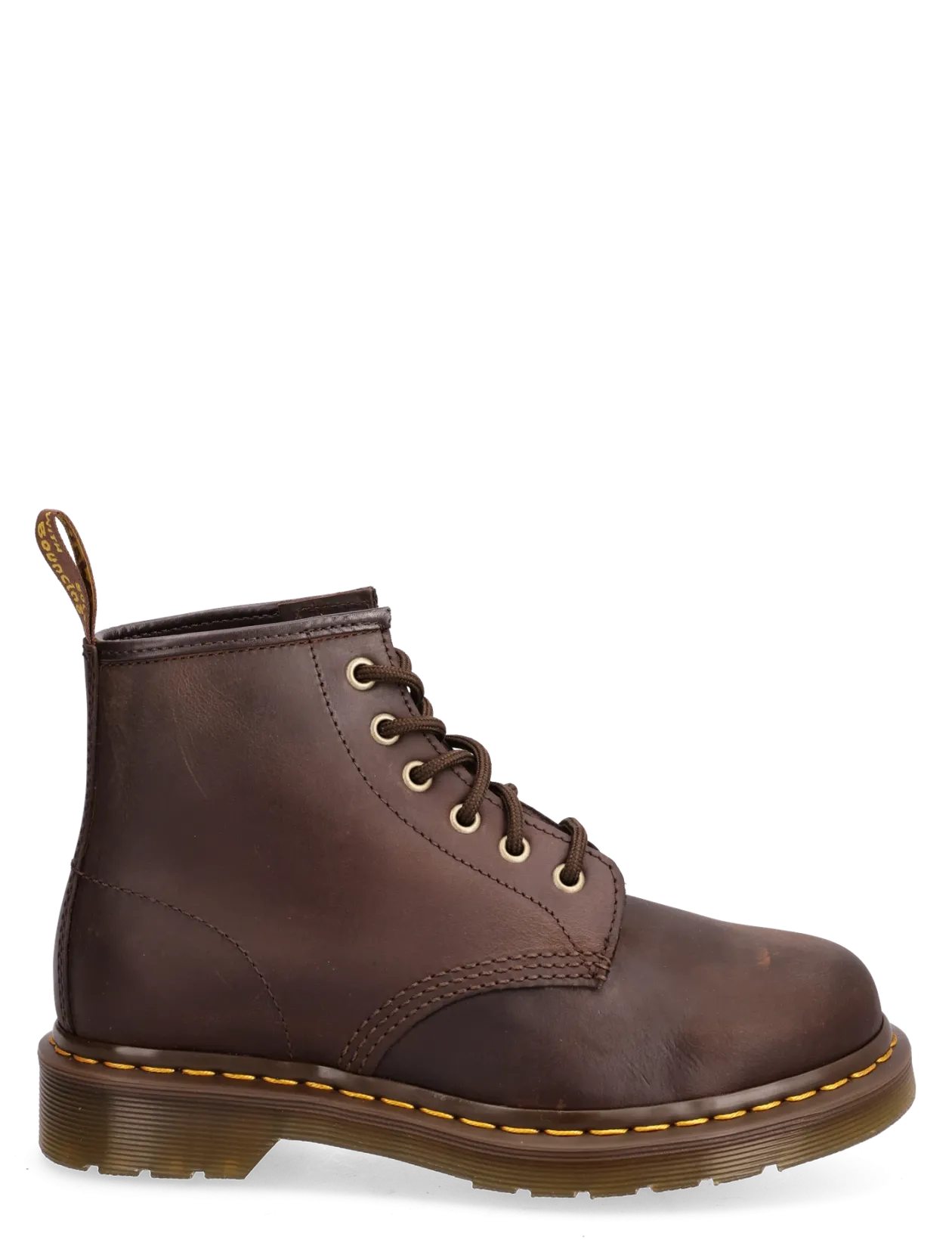 101 Dark Brown Crazy Horse - Flade ankelstøvler