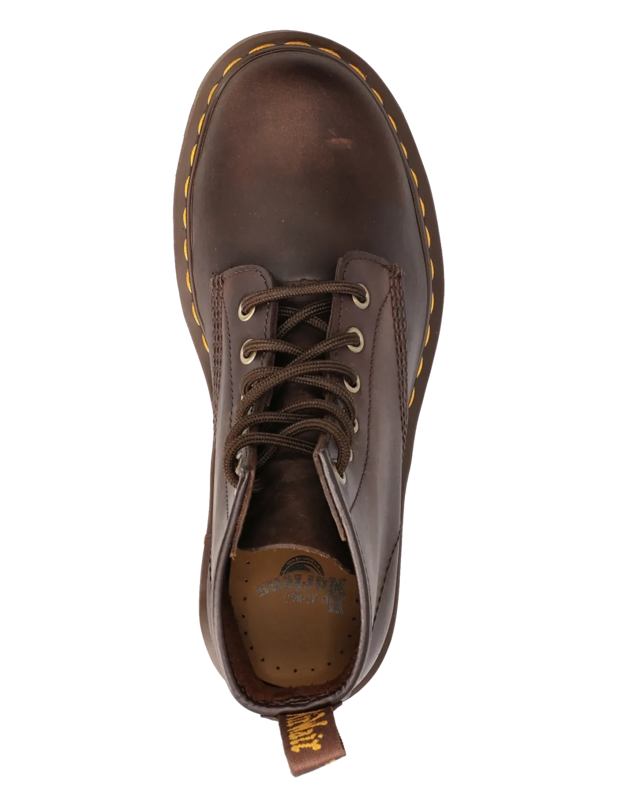 101 Dark Brown Crazy Horse - Flade ankelstøvler