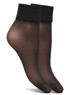 DECOY ankle sock silklo 2pk - Strømper