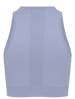 Define Seamless Cropped Tank Top-Navy-XS - Crop tops