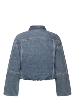 DENIM BUBBLE JACKET TINTED ORCHA - Overshirts