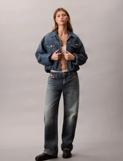 DENIM BUBBLE JACKET TINTED ORCHA - Overshirts