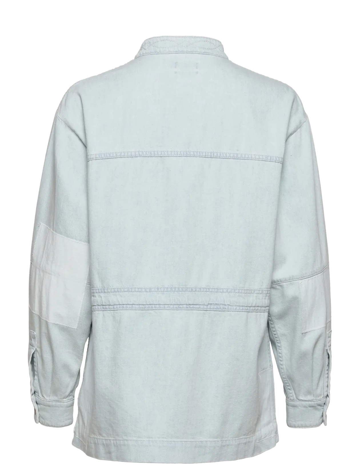 denim patchwork overshirt - Overshirts