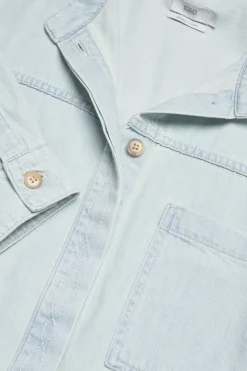 denim patchwork overshirt - Overshirts
