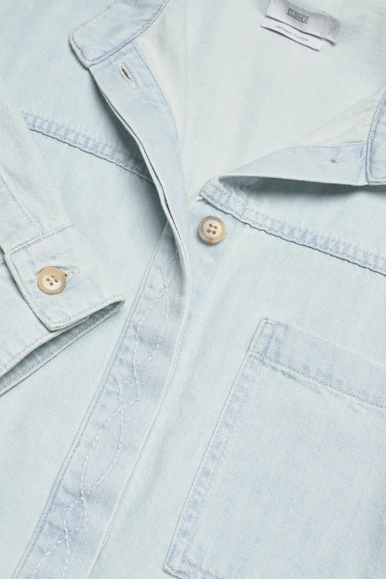 denim patchwork overshirt - Overshirts