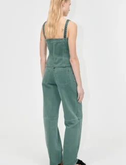 2393 Denim, Scoopneck Pockets Vest - Denimveste