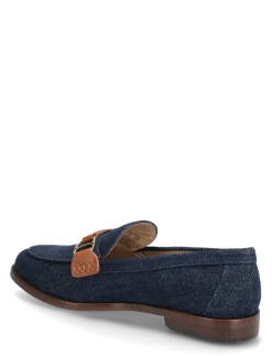 DENIM/SMOOTH CALF-TASHA LOAFER-FL-L - Loafers