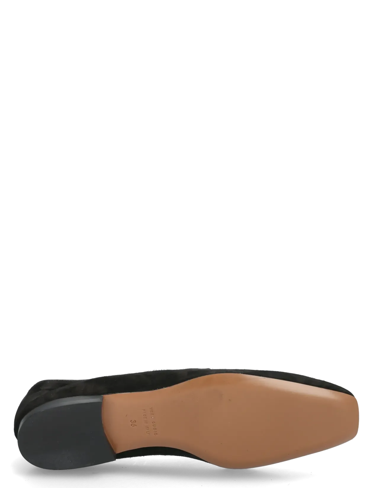 Dervio Black Camoscio - Loafers med hæl