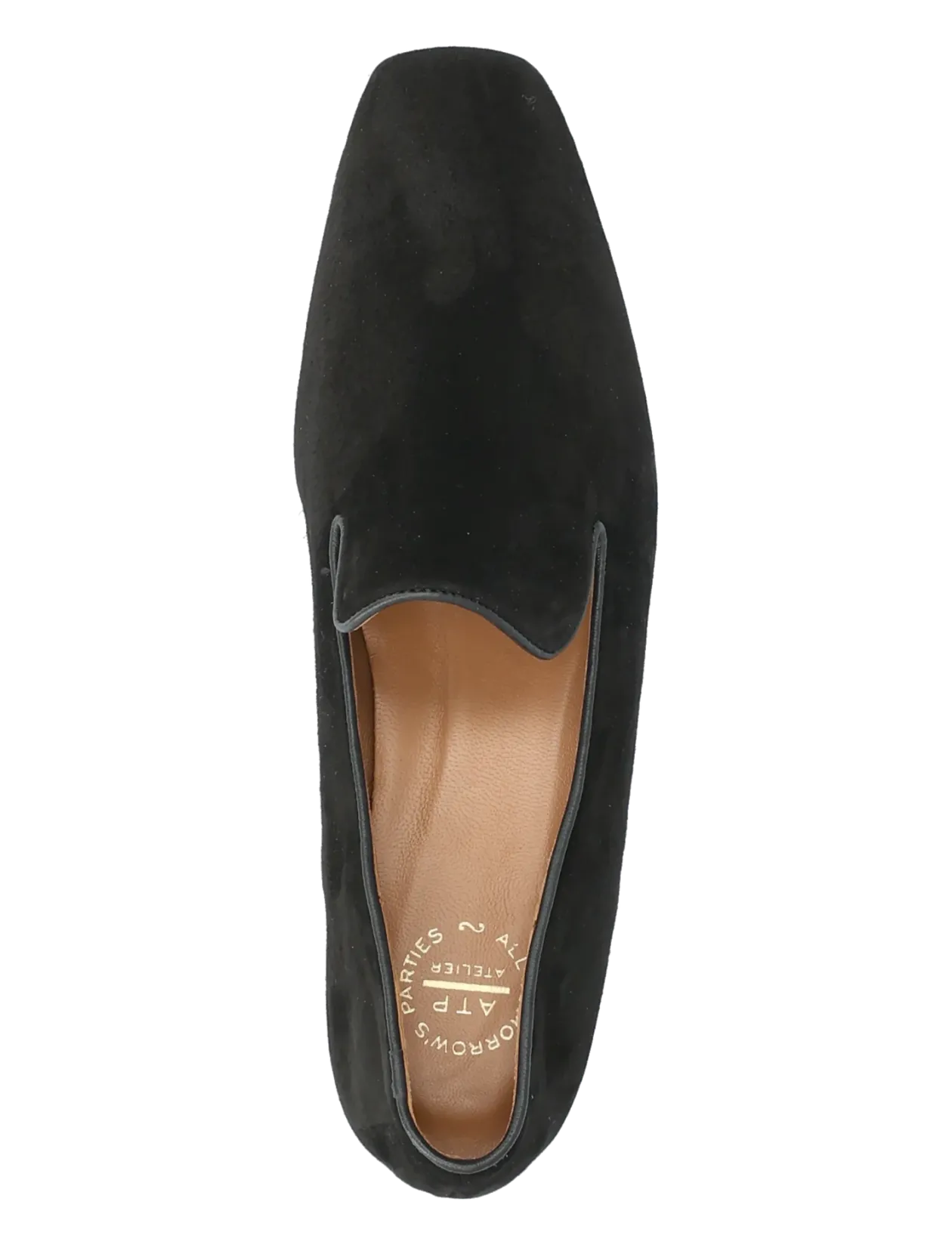Dervio Black Camoscio - Loafers med hæl