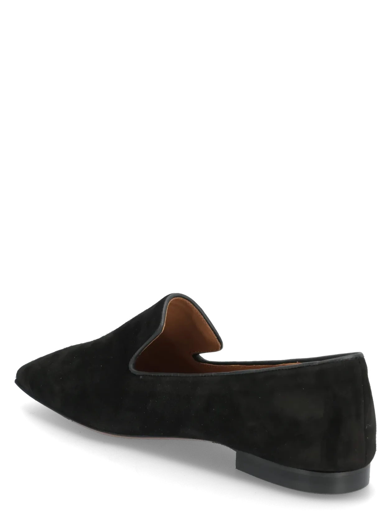 Dervio Black Camoscio - Loafers med hæl