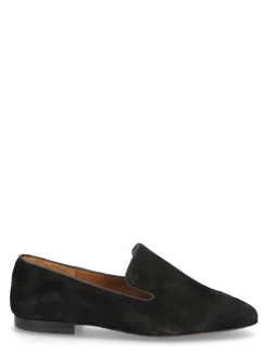 Dervio Black Camoscio - Loafers med hæl