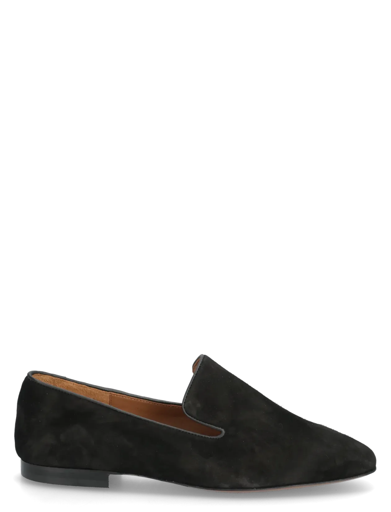 Dervio Black Camoscio - Loafers med hæl
