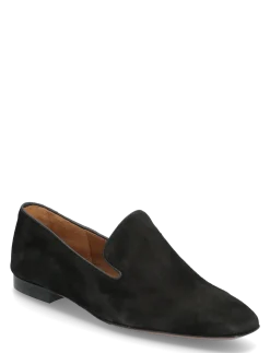 Dervio Black Camoscio - Loafers med hæl