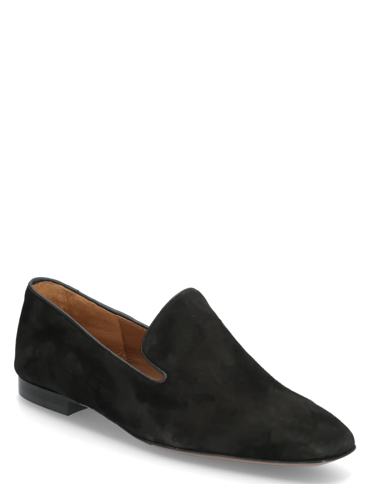 Dervio Black Camoscio - Loafers med hæl