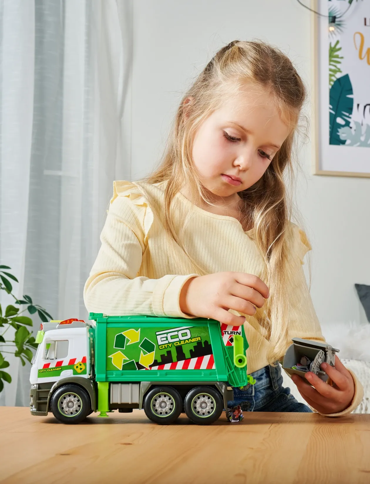Dickie Toys Action, Garbage Truck - Legetøjsbiler & Køretøjer