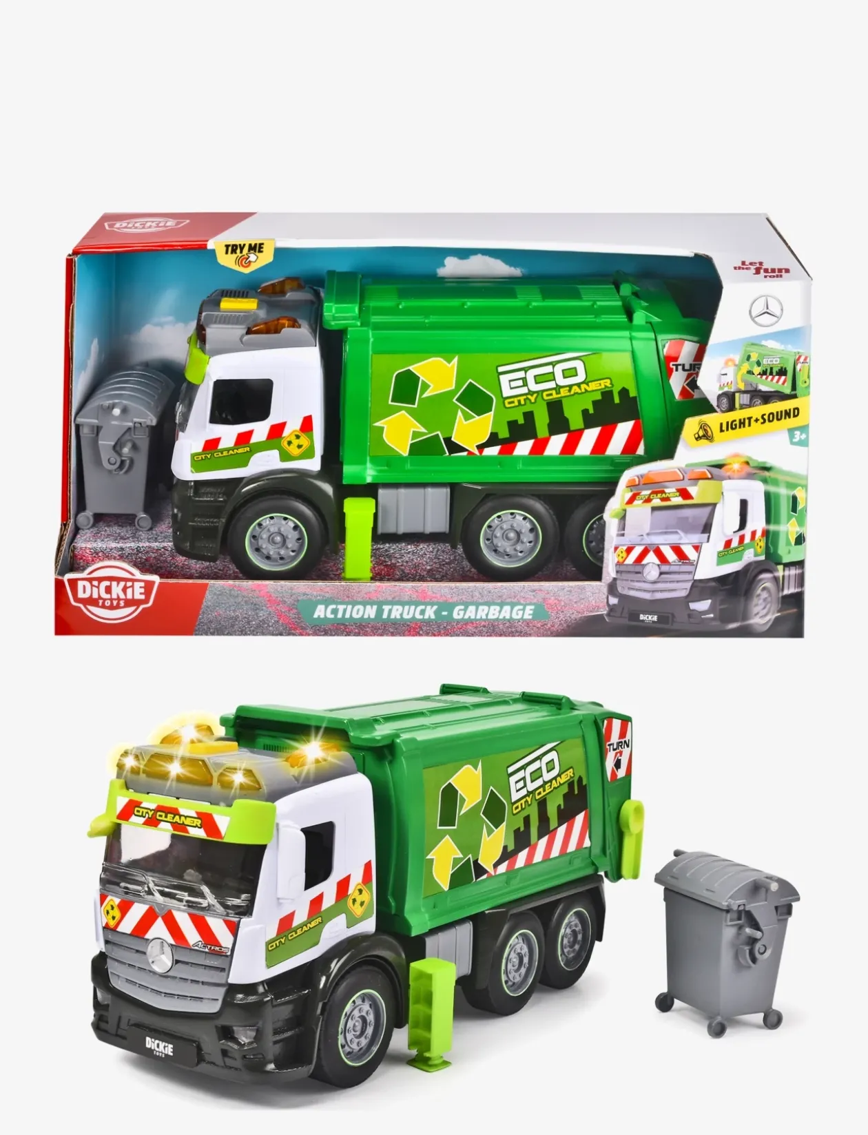 Dickie Toys Action, Garbage Truck - Legetøjsbiler & Køretøjer