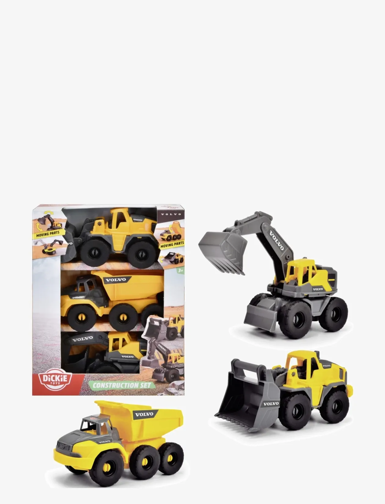 Dickie Toys Volvo Construction Set - Byggekøretøjer