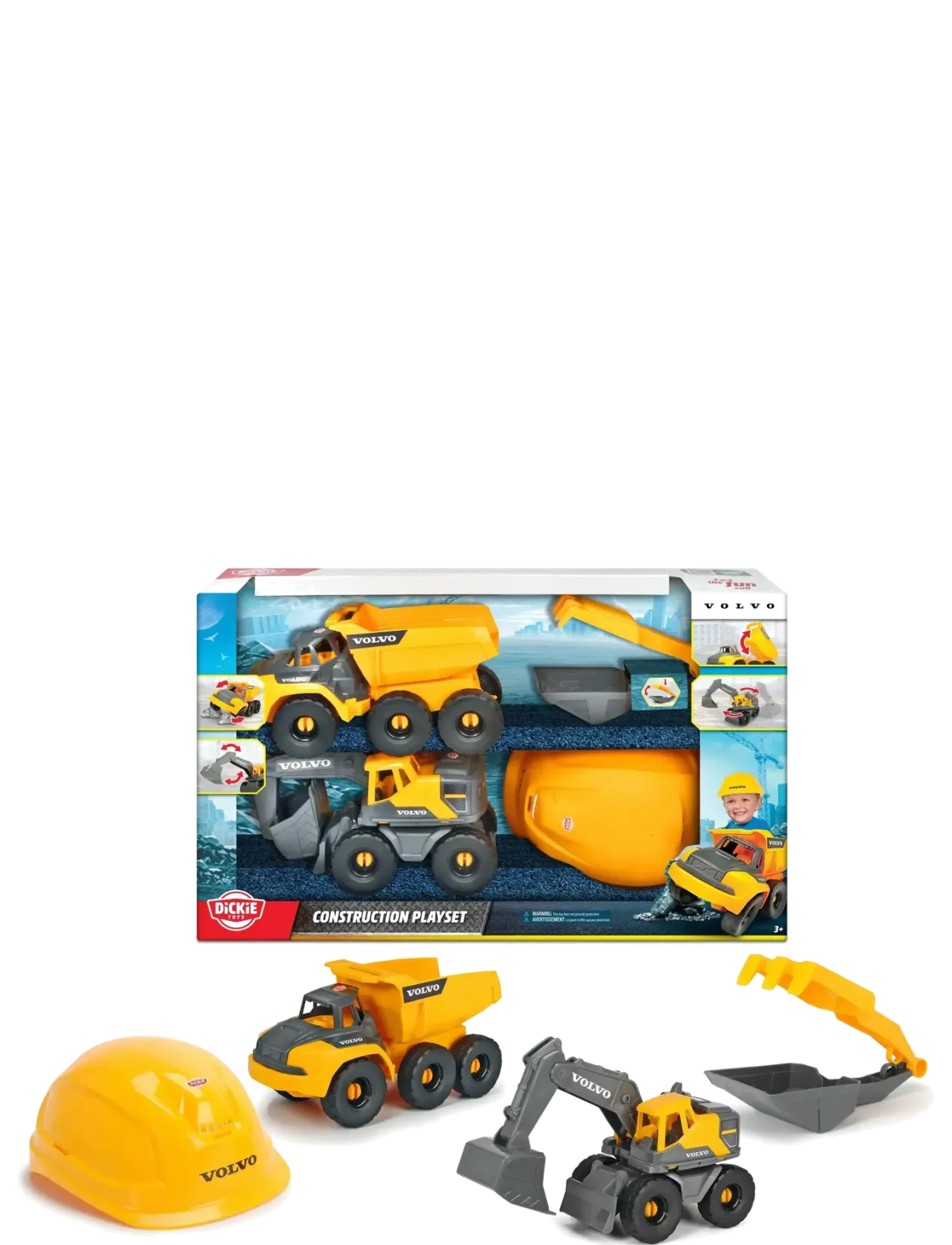 Dickie Toys Volvo Construction Playset - Byggekøretøjer