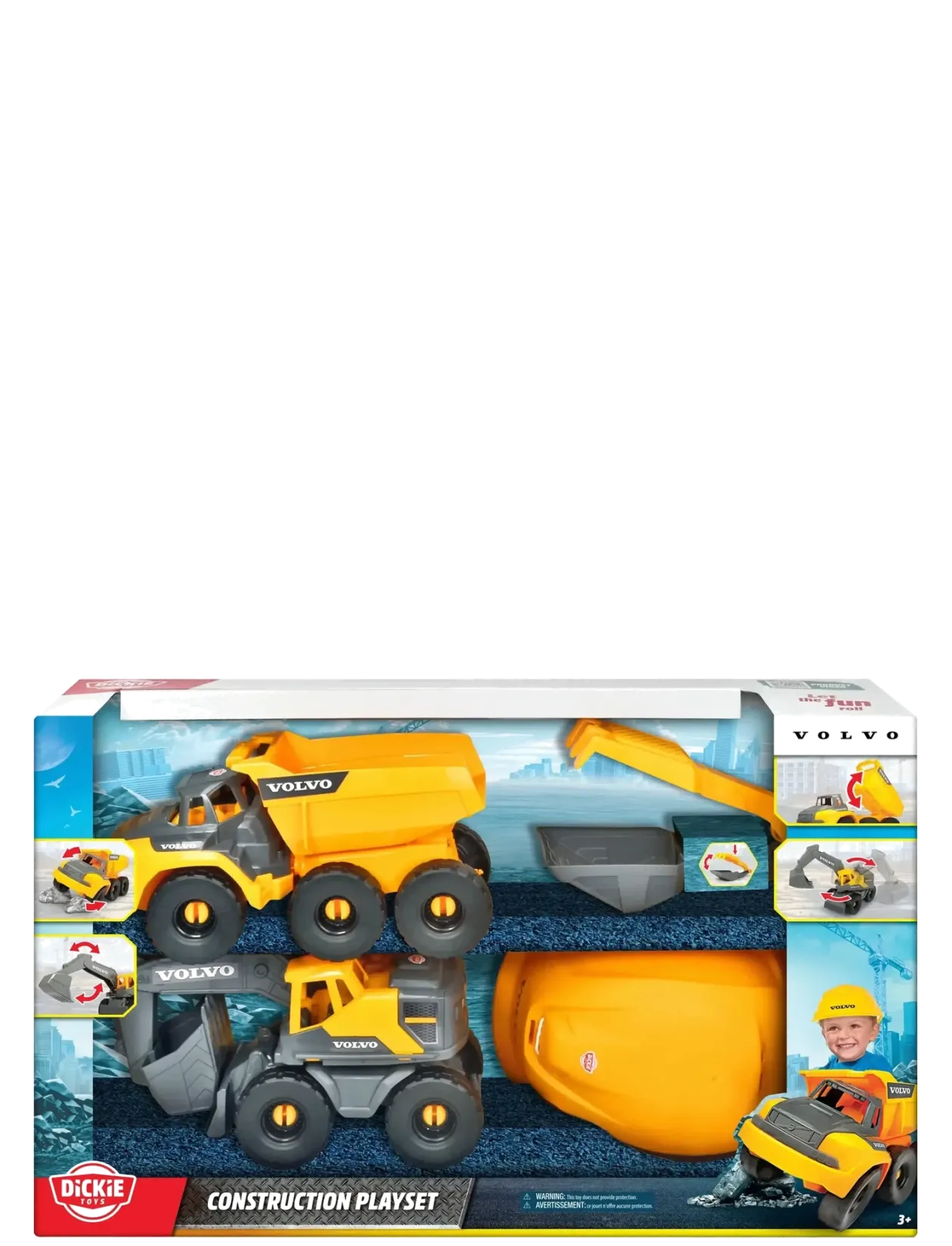 Dickie Toys Volvo Construction Playset - Byggekøretøjer