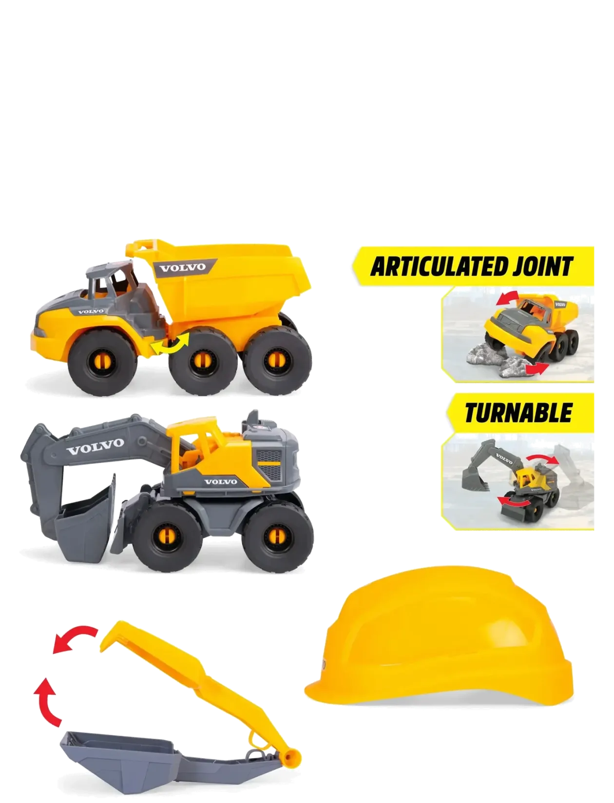 Dickie Toys Volvo Construction Playset - Byggekøretøjer