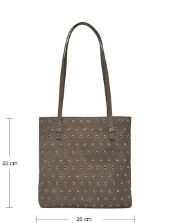 Die-cut leather shoulder bag - Shoppere