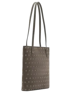 Die-cut leather shoulder bag - Shoppere