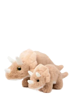 Dino, Triceratops, Aprikos, Liten - Tøjdyr