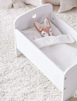 Dollbed white with bedset - Dukkesenge