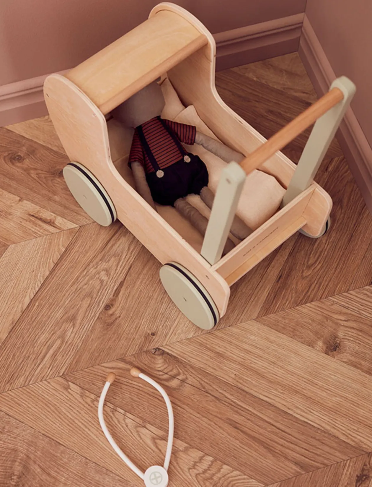 Doll pram natural - Dukkevogne