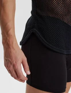 DOVRE wool mesh t-shirt - Nattrøjer