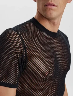 DOVRE wool mesh t-shirt - Nattrøjer