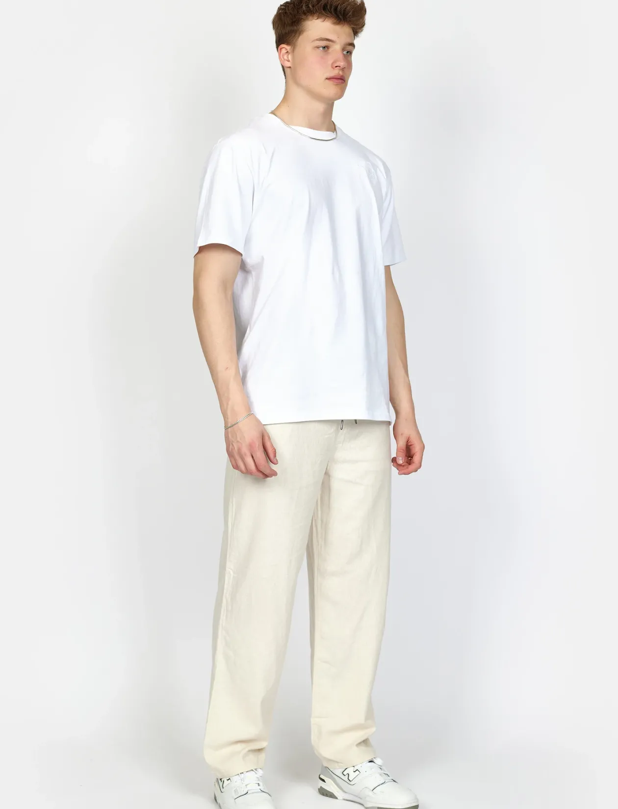 DP Baggy Linen Blend Pants - Hørbukser