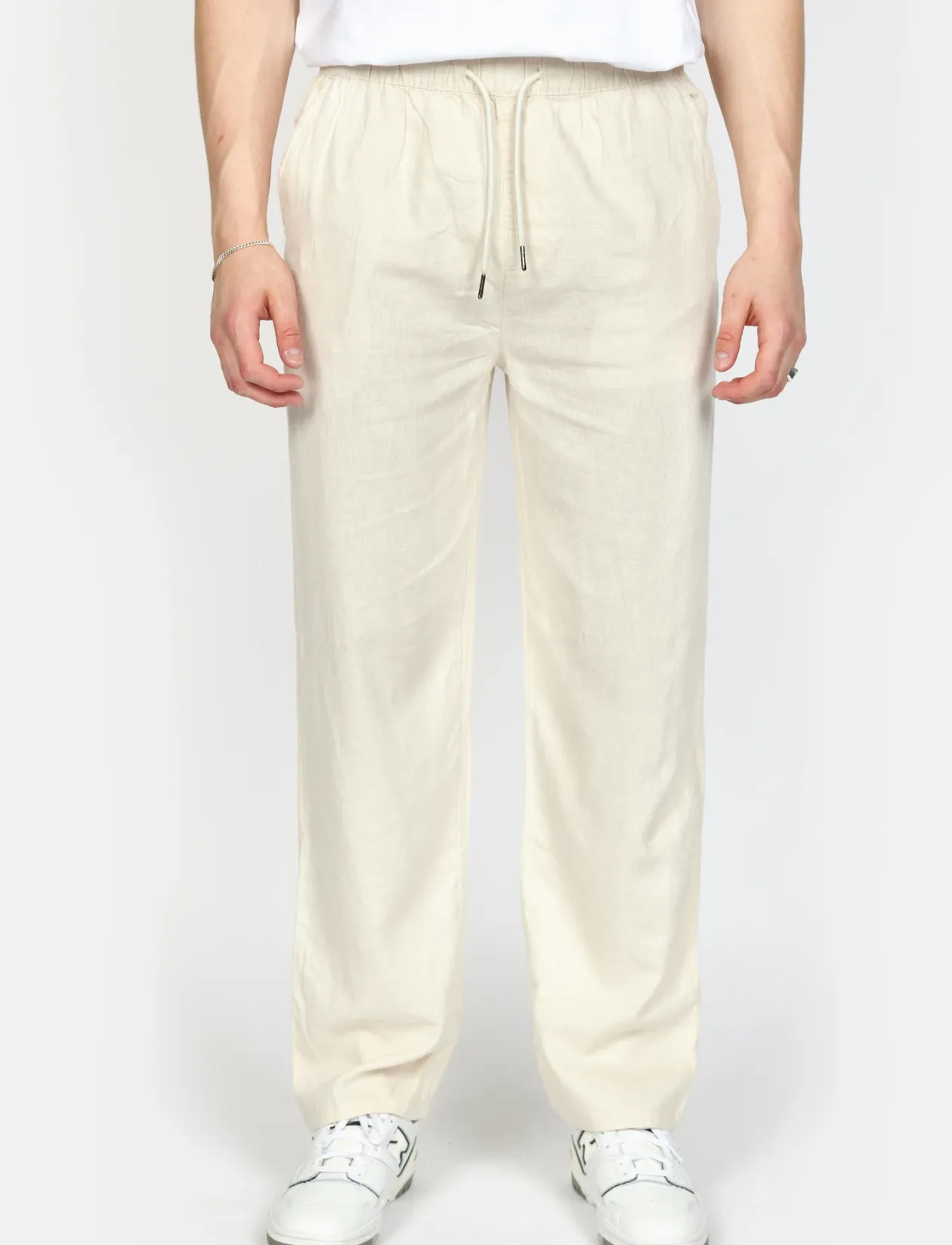 DP Baggy Linen Blend Pants - Hørbukser