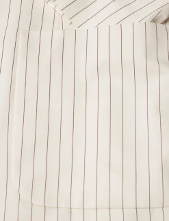 D2. PINSTRIPE BELTED BLAZER - Blazere med bælte