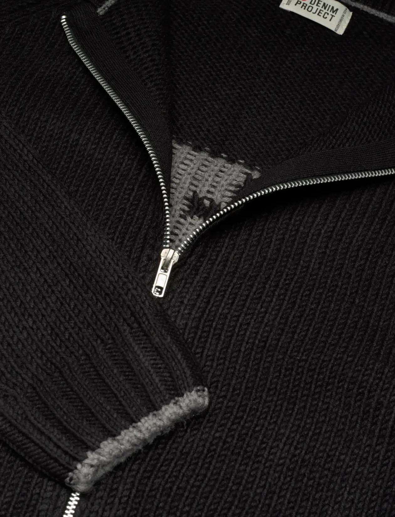 DP Knitted Contrast Cardigan - Fullzip strik