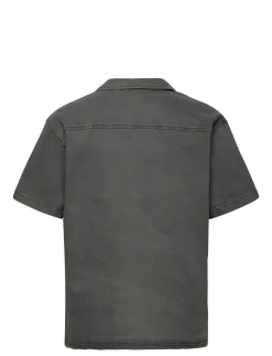DP Loose SS Denim Shirt - Kortærmede
