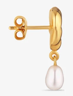 Drippy Earstud with Pearl Pendant - Vedhæng øreringe
